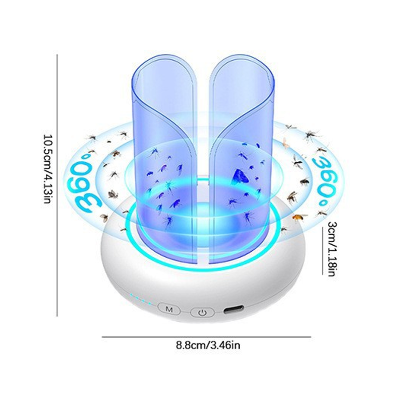 ⏰Ultimo giorno di vendita 50% DI SCONTO 🔥 Lampada trappola 360° a LED UV per zanzare e mosche