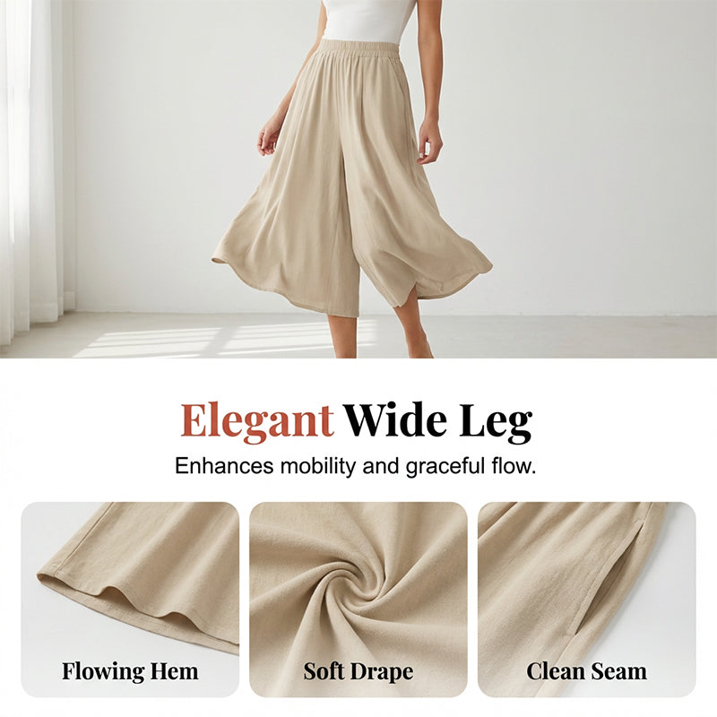 👖 Pantaloni corti da donna leggeri con elastico in vita (taglie S-3XL) – Comodi, morbidi e perfetti per look estivi casual ✨🌿