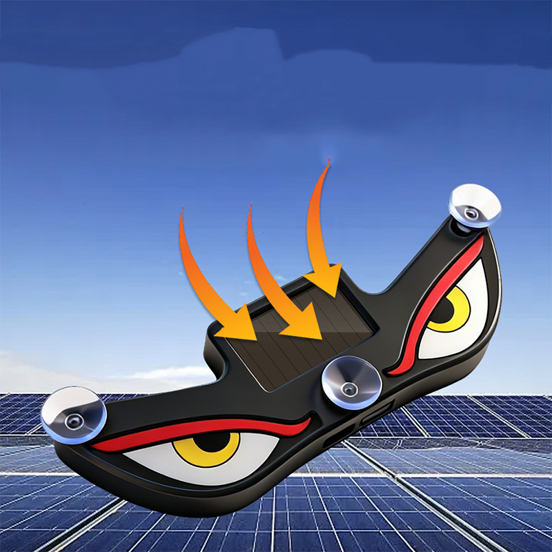 Luce LED Auto Stile Devil Eye ad Energia Solare - Spia di Avvertimento