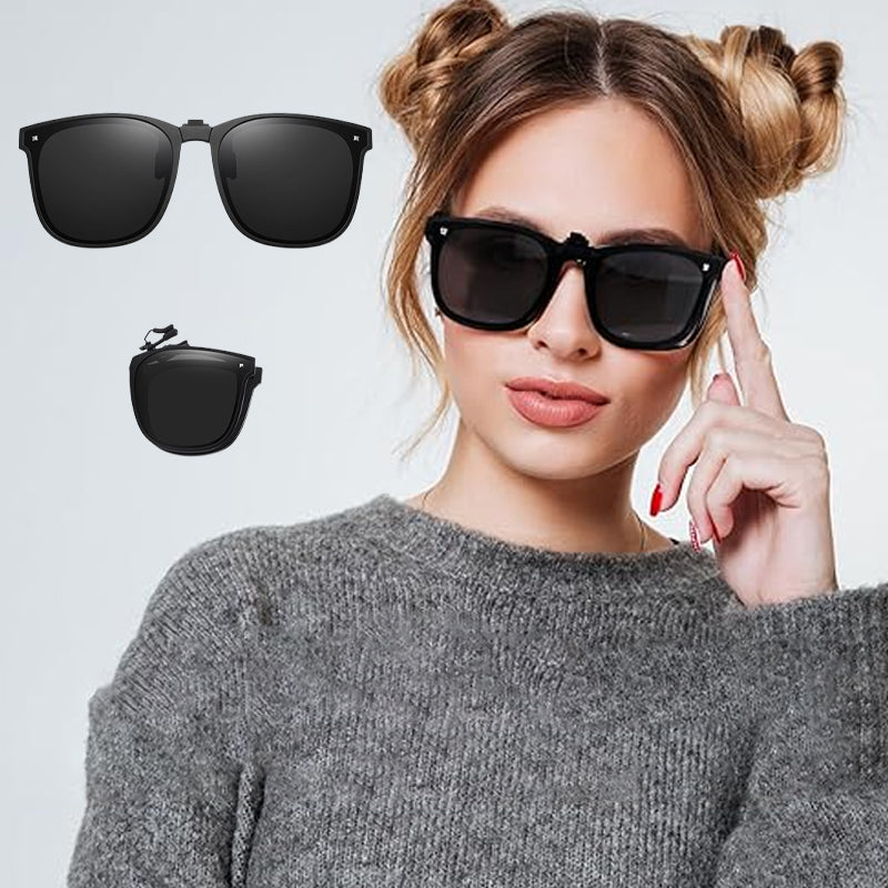 Occhiali da Sole Clip-On Polarizzati e Pieghevoli