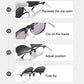Occhiali da Sole Clip-On Polarizzati e Pieghevoli