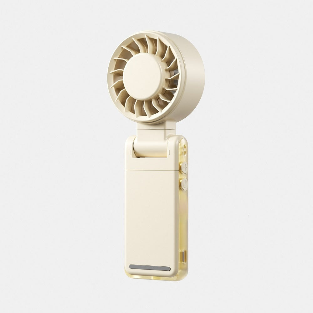 【Ventilatore da Tavolo e da Cintura a Lunga Durata】—— Aggancialo alla cintura o appoggialo sul tavolo: ovunque tu sia, rimarrai sempre al fresco!