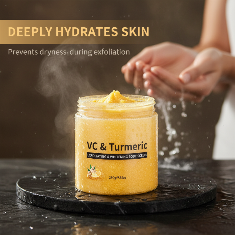 Scrub esfoliante per il corpo alla curcuma e vitamina C