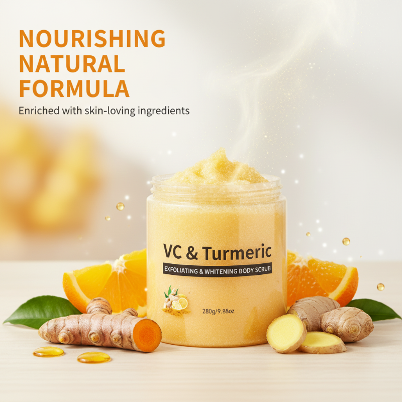 Scrub esfoliante per il corpo alla curcuma e vitamina C