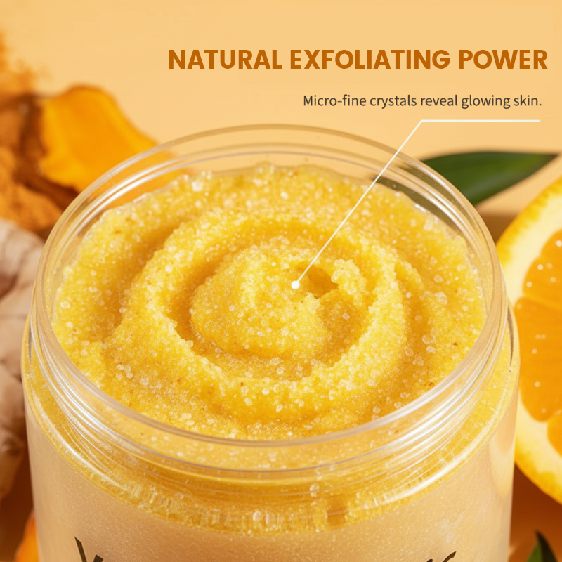 Scrub esfoliante per il corpo alla curcuma e vitamina C