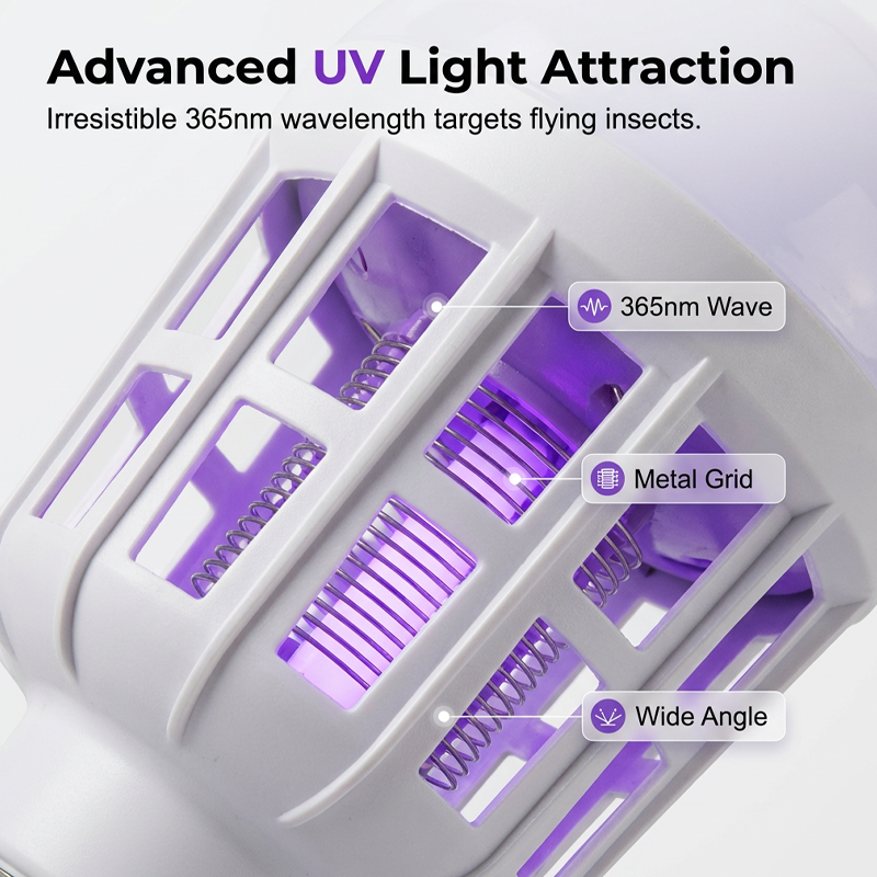 Lampada LED Antizanzare 2-in-1