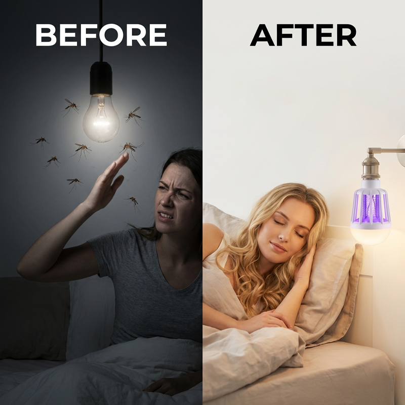 Lampada LED Antizanzare 2-in-1