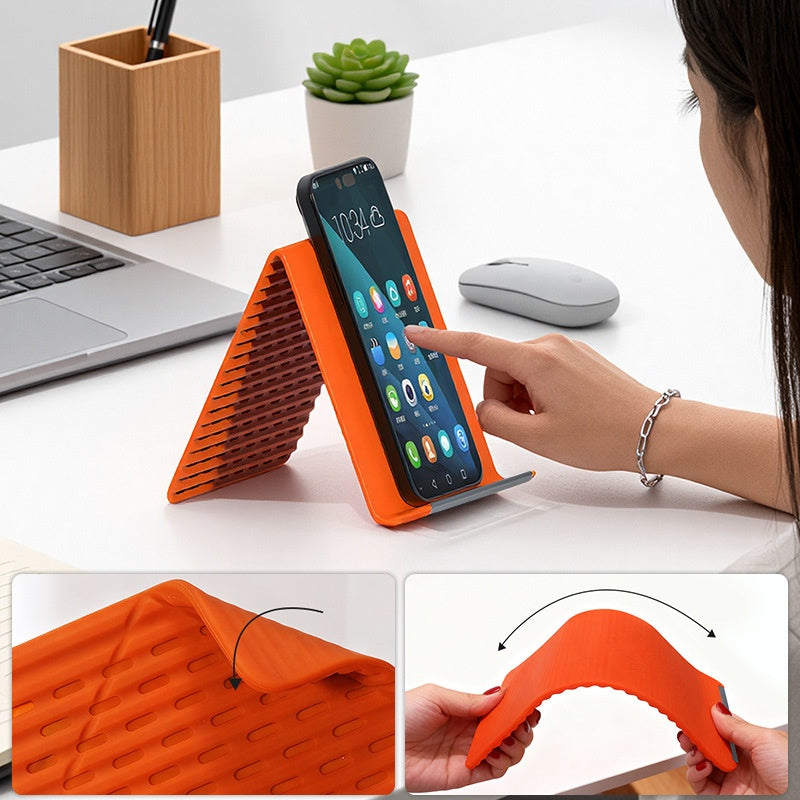 Supporto flessibile 🔄 Anima in alluminio regolabile, antiscivolo, portatile, compatibile con più dispositivi 💻