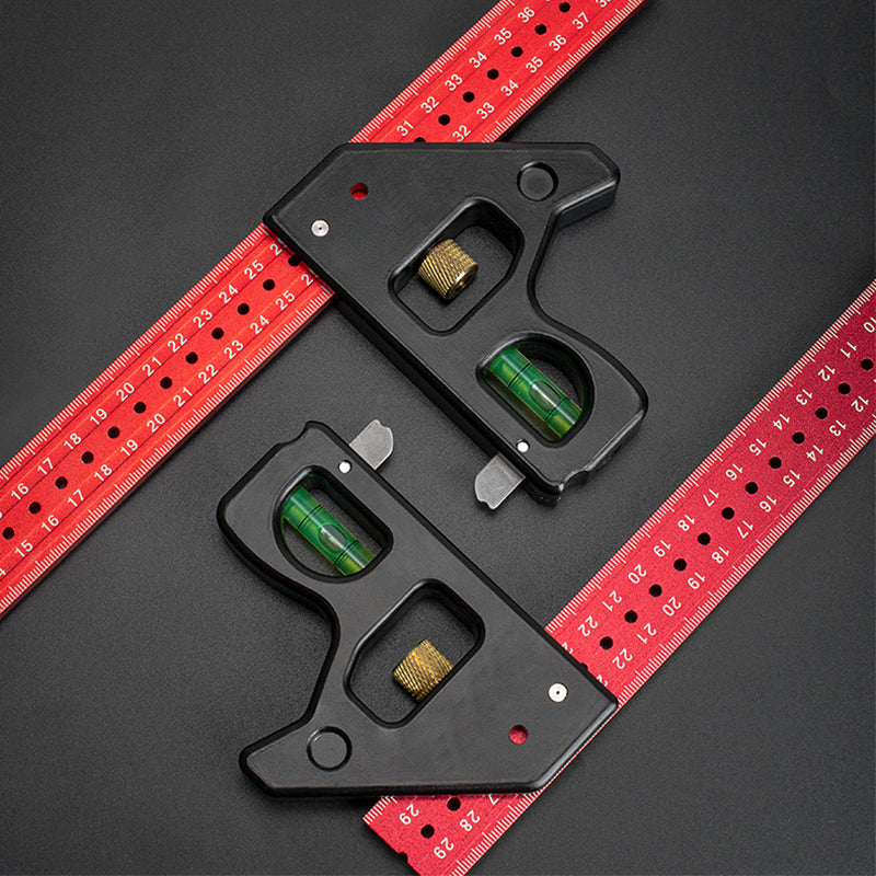 Squadra combinata con righello – tracciatura angoli 45°-90°