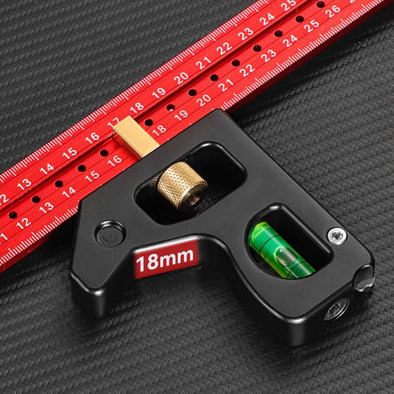 Squadra combinata con righello – tracciatura angoli 45°-90°