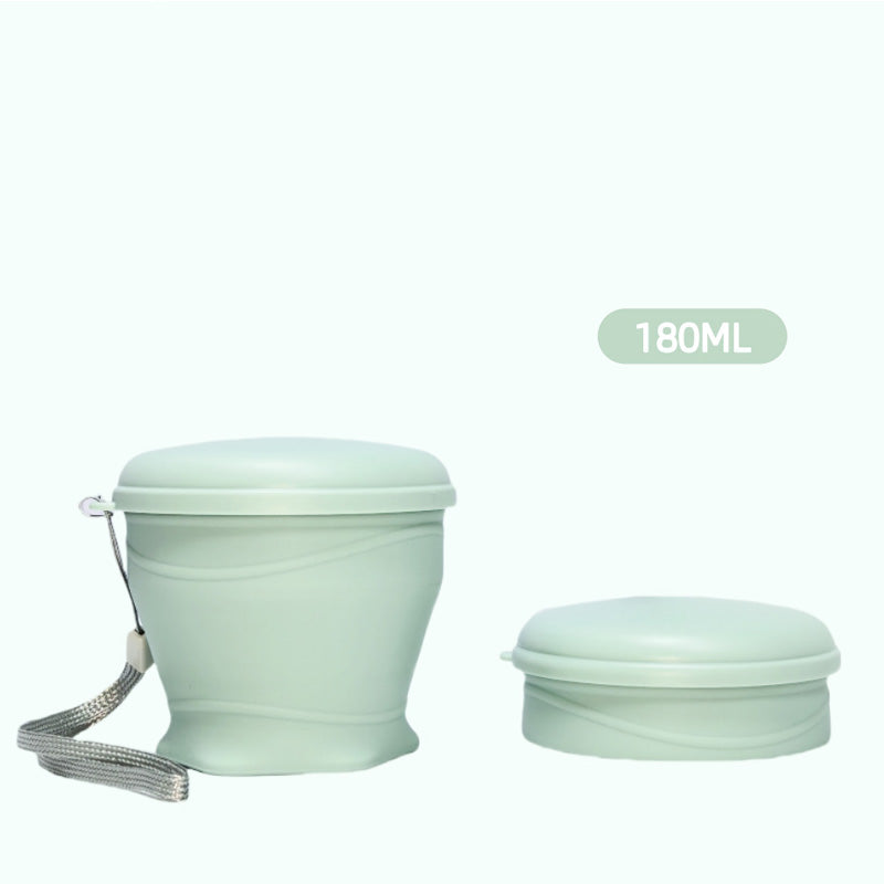🔥Tazza da viaggio pieghevole in silicone con coperchio