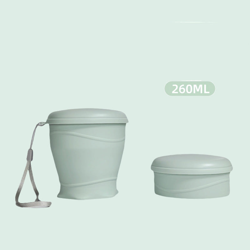 🔥Tazza da viaggio pieghevole in silicone con coperchio