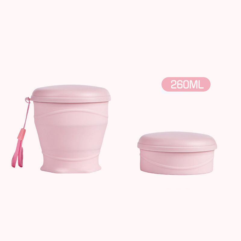 🔥Tazza da viaggio pieghevole in silicone con coperchio
