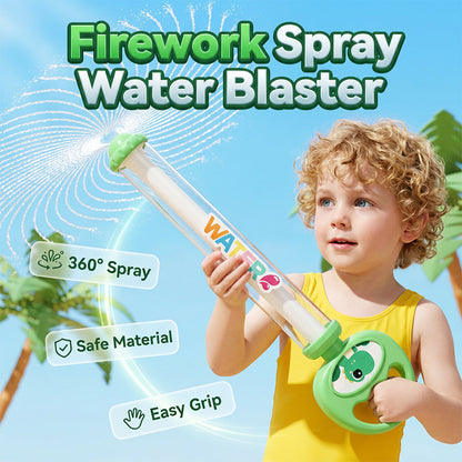 Pistola ad acqua a effetto fuochi d'artificio con meccanismo a tirante – Il giocattolo interattivo più divertente dell’anno per genitori e figli