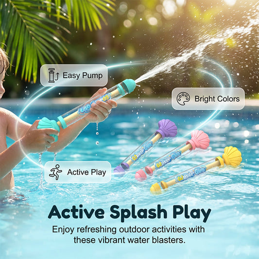 Pistola ad Acqua a Pressione per Bambini con Effetto Fuochi d’Artificio