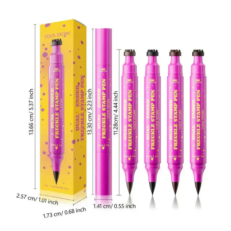 Penna per Lentiggini Impermeabile: Timbro per Lentiggini Finte ed Eyeliner a Punta Fine per Lentiggini Realistiche, a Lunga Durata e un Trucco Senza Sforzo