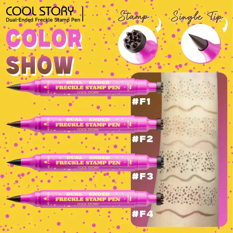 Penna per Lentiggini Impermeabile: Timbro per Lentiggini Finte ed Eyeliner a Punta Fine per Lentiggini Realistiche, a Lunga Durata e un Trucco Senza Sforzo