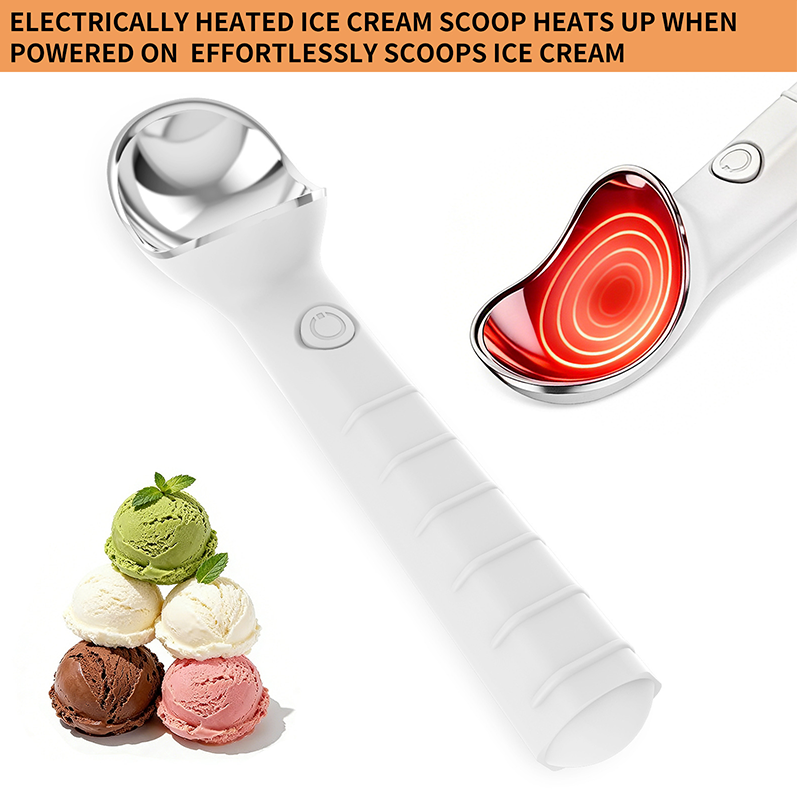 Cucchiaio Elettrico per Gelato Autoriscaldante – Porzioni Perfette Senza Sforzo
