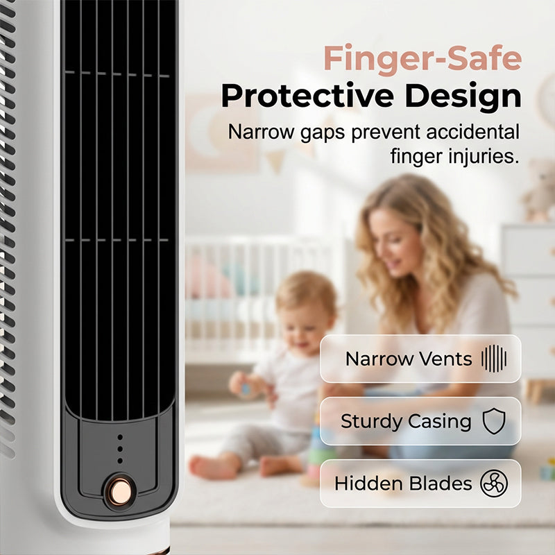 Ventilatore a Torre Portatile USB con 3 Velocità