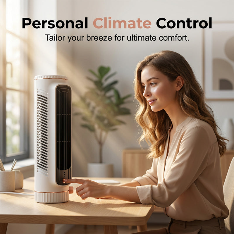 Ventilatore a Torre Portatile USB con 3 Velocità