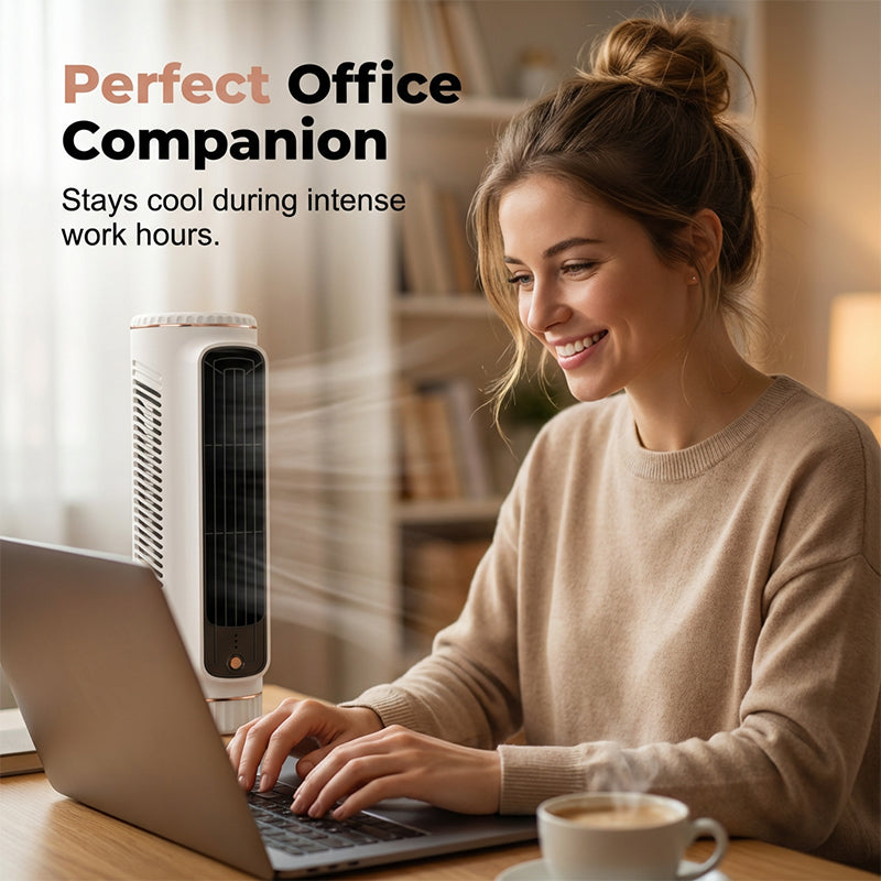 Ventilatore a Torre Portatile USB con 3 Velocità