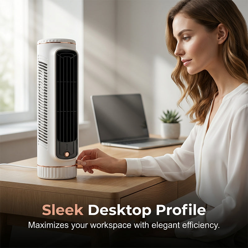 Ventilatore a Torre Portatile USB con 3 Velocità