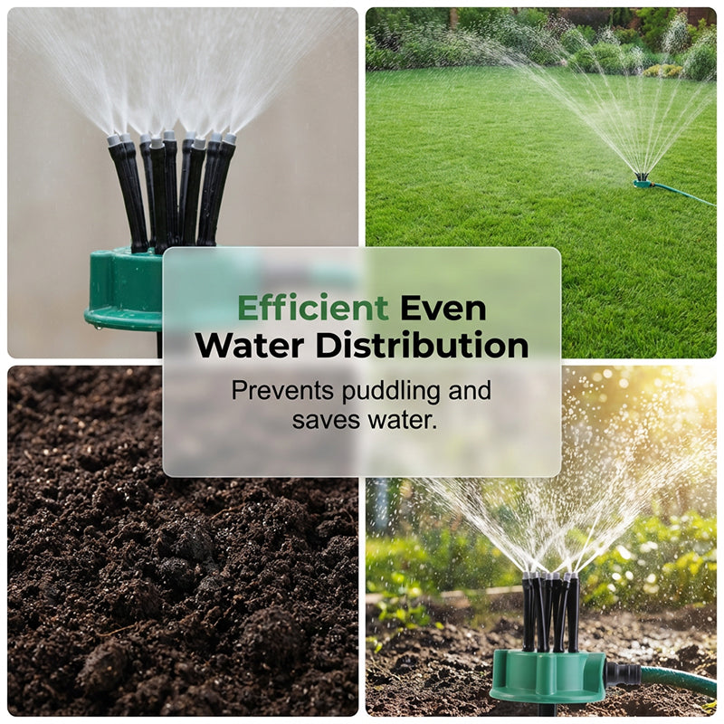 Irrigatore da giardino di precisione con copertura a 360°