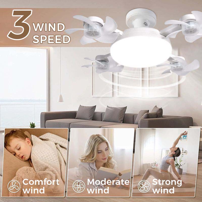 Ventilatore da Soffitto con Luce LED e Telecomando