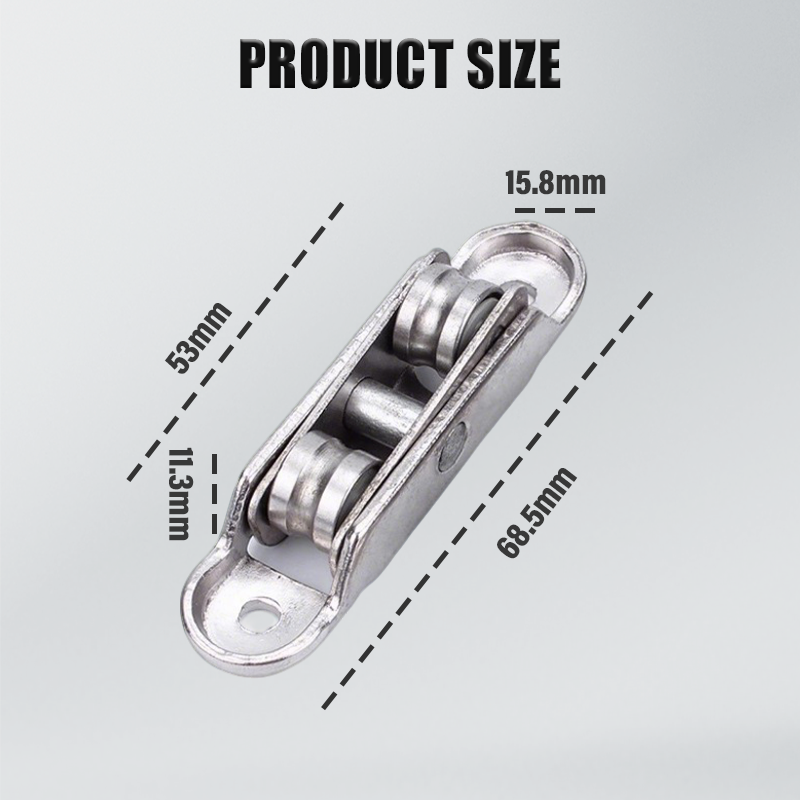 Carrucola in Lega di Zinco 80/88 per Finestre e Porte in PVC