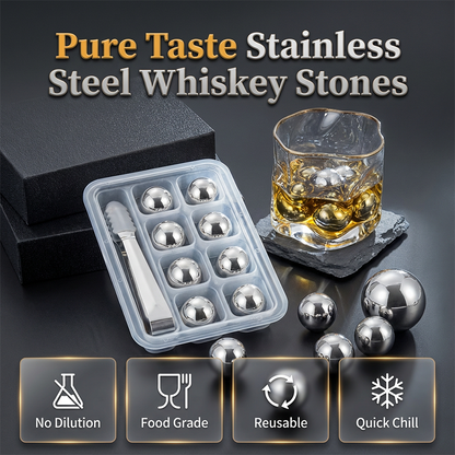 Pietre da whisky riutilizzabili in acciaio inox