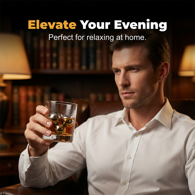 Pietre da whisky riutilizzabili in acciaio inox