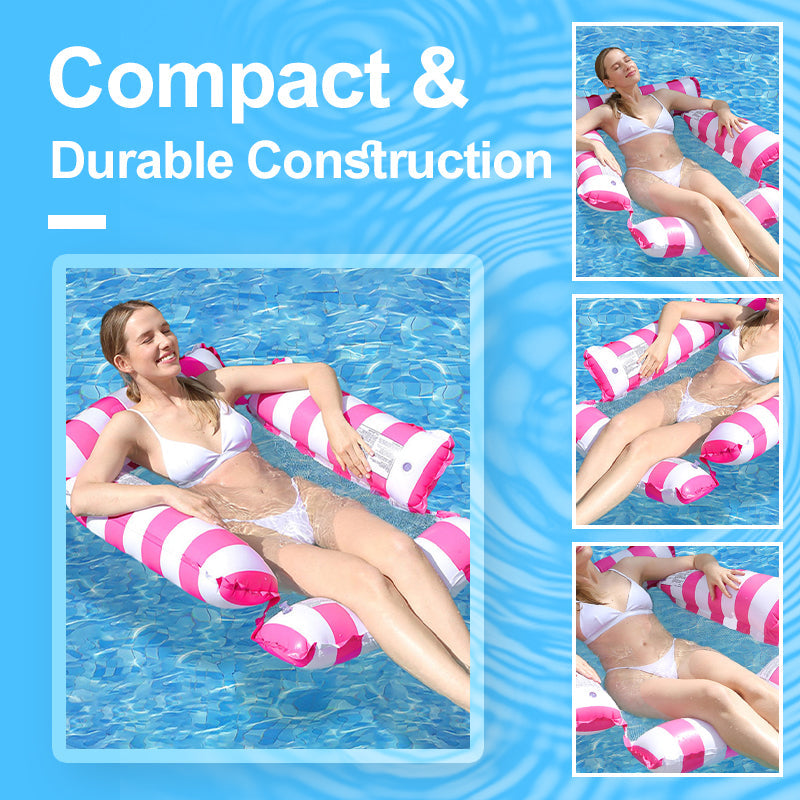 Sedia gonfiabile da piscina a strisce