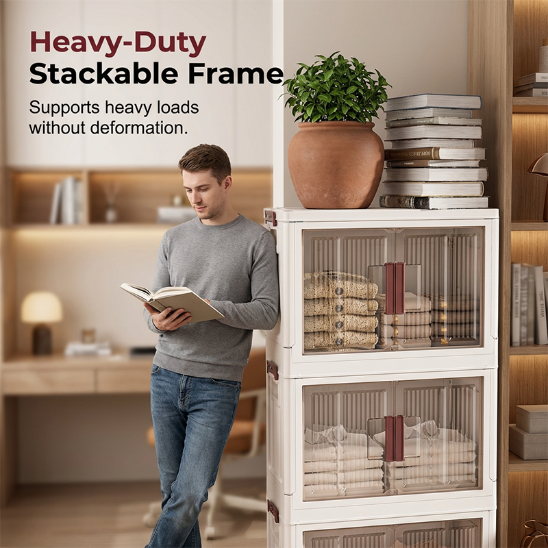 💥🧺 Sconto del 50%: cesto portaoggetti pieghevole con coperchio – poco ingombrante, robusto, capiente. 🏡✨ Perfetto per la casa, l'appartamento e l'organizzazione.