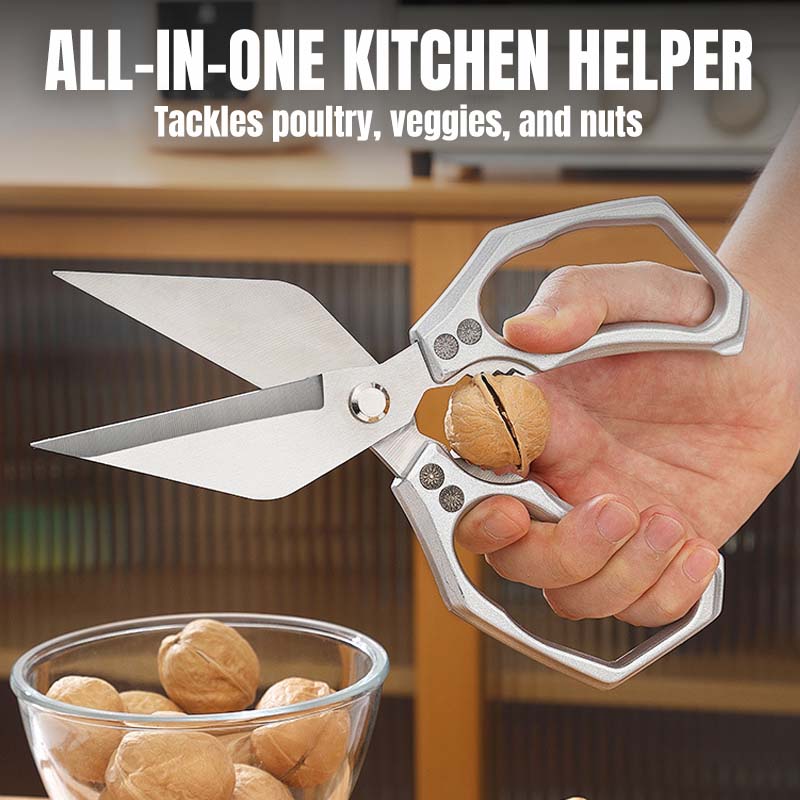 Forbici da Cucina Multiuso Professionali in Acciaio Inox per Preparazioni Veloci