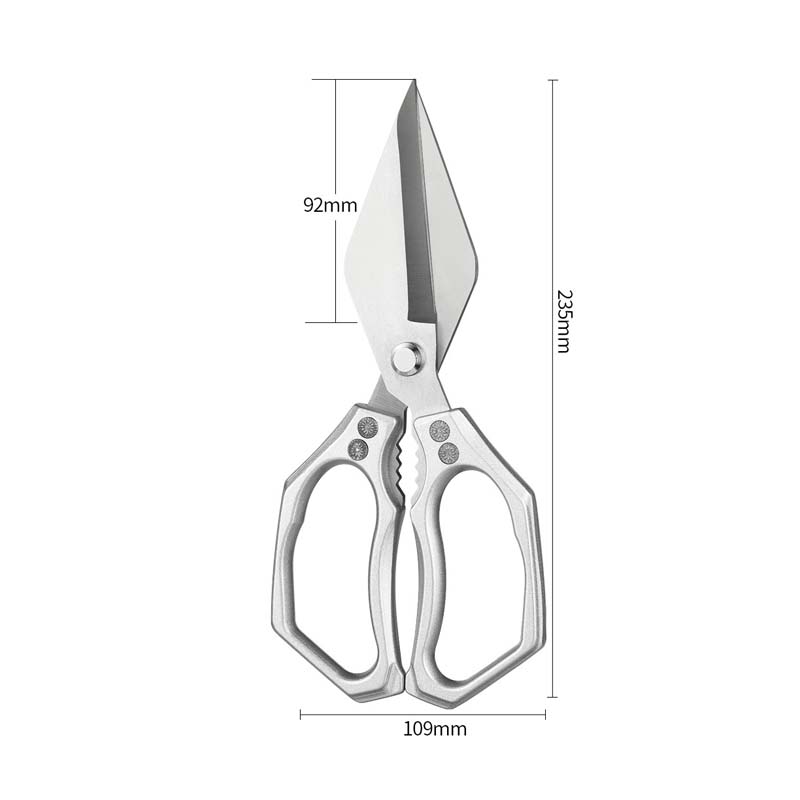 Forbici da Cucina Multiuso Professionali in Acciaio Inox per Preparazioni Veloci