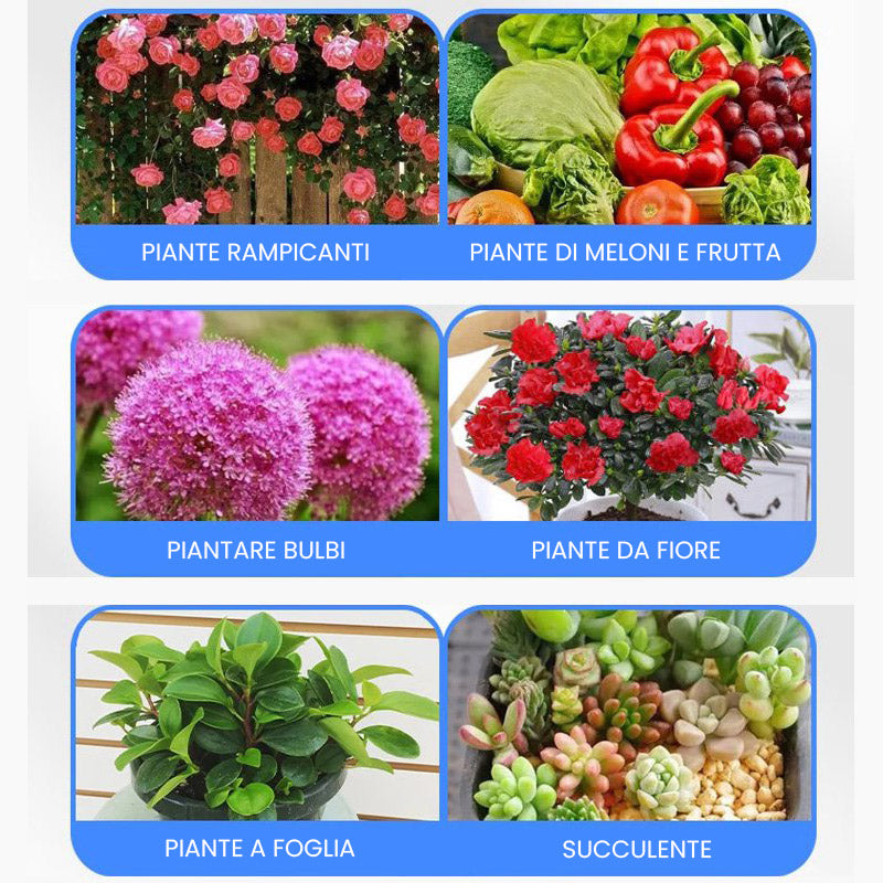 Soluzione nutritiva universale per piante fiorite in vaso