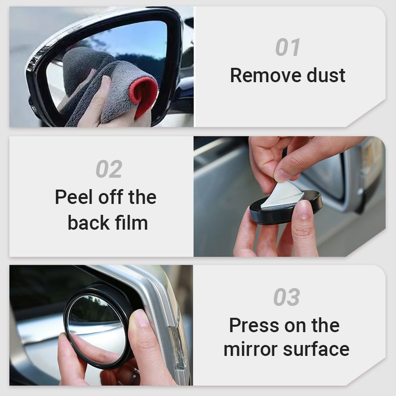 Specchietto convesso per angolo cieco per auto