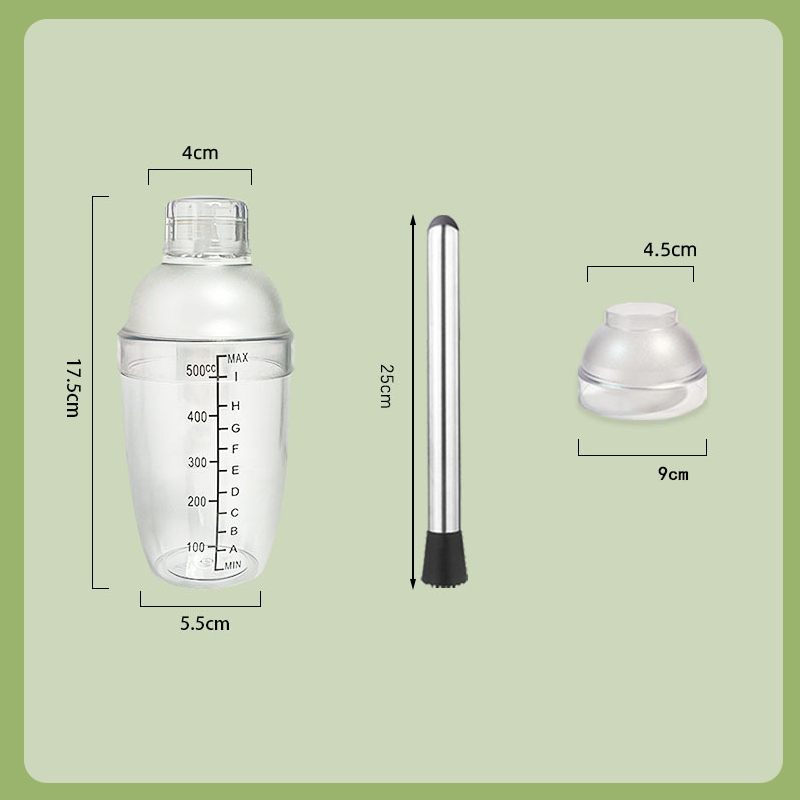 Set Shaker per Cocktail con Scala Graduata