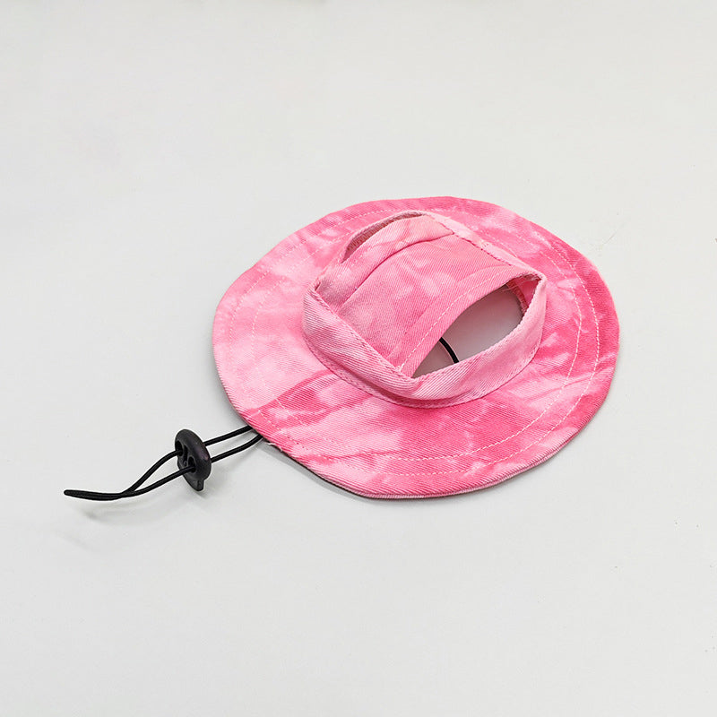 Cappello da Pescatore per Cani Regolabile con Fori per le Orecchie