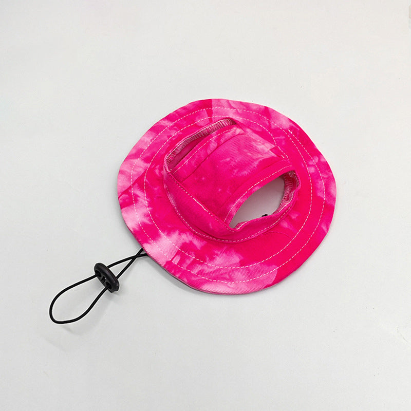 Cappello da Pescatore per Cani Regolabile con Fori per le Orecchie
