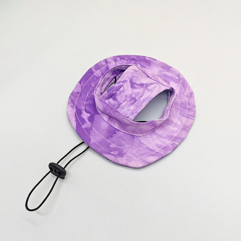 Cappello da Pescatore per Cani Regolabile con Fori per le Orecchie