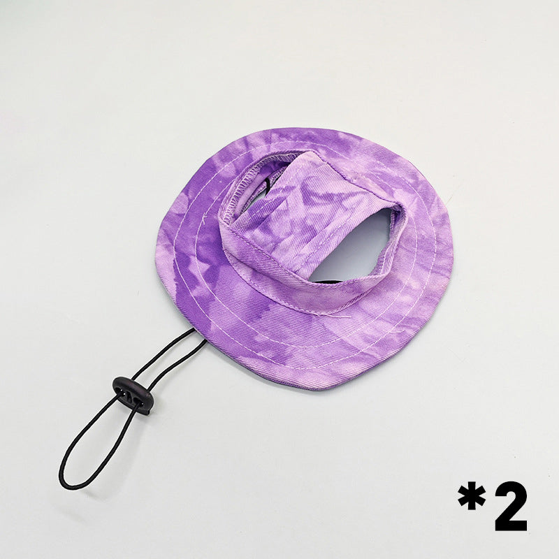 Cappello da Pescatore per Cani Regolabile con Fori per le Orecchie
