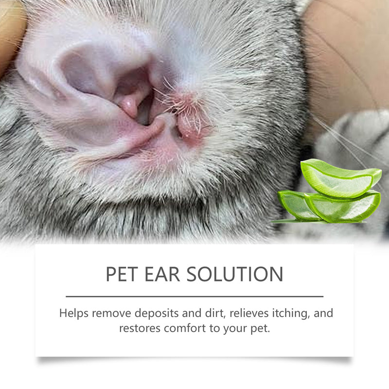 Gocce Auricolari per Cani e Gatti - Sollievo dal Prurito e Pulizia Delicata