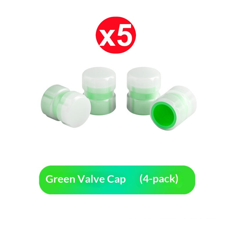 Cappucci per valvole pneumatici luminosi (set da 4)