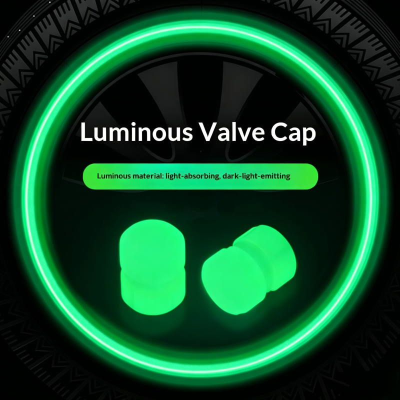 Cappucci per valvole pneumatici luminosi (set da 4)