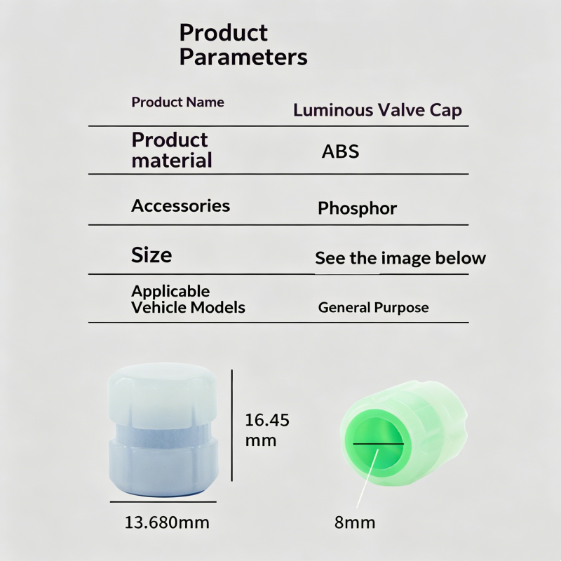 Cappucci per valvole pneumatici luminosi (set da 4)