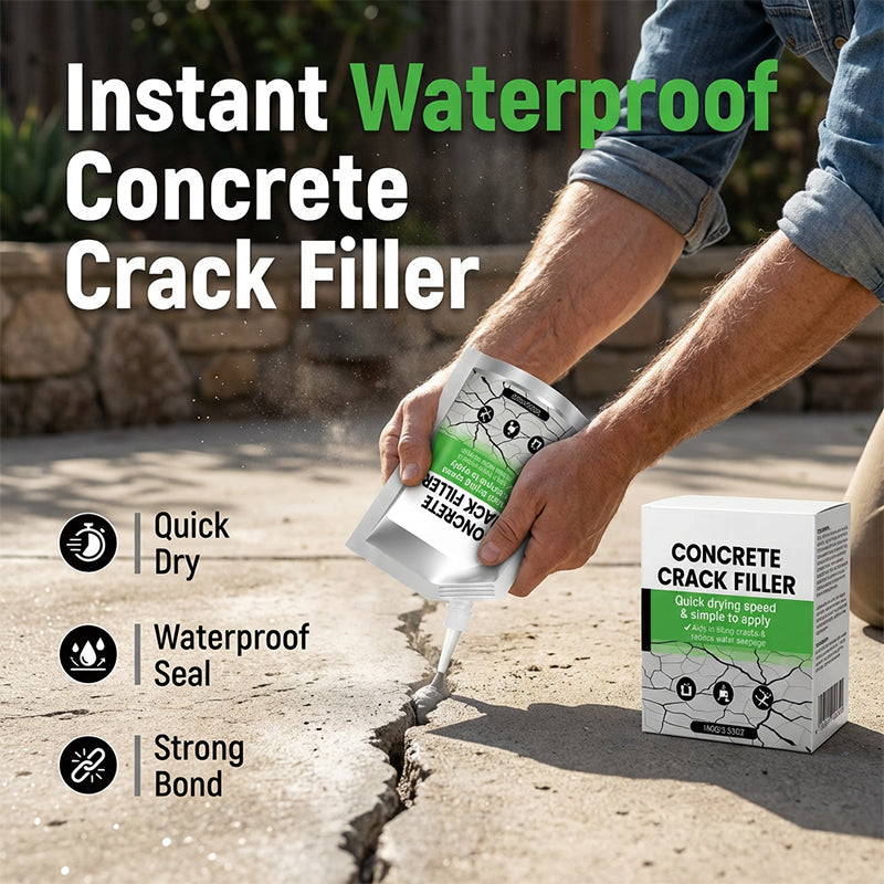 🥳SUPER VENDITA 2026🥳💞50.000+ VENDUTI!🧱💧 55% DI SCONTO! Stucco impermeabile per crepe – Sigilla istantaneamente le crepe nel cemento e previene le infiltrazioni d'acqua. Ugello di precisione – nessun attrezzo, fai da te facile! 🛠️✨