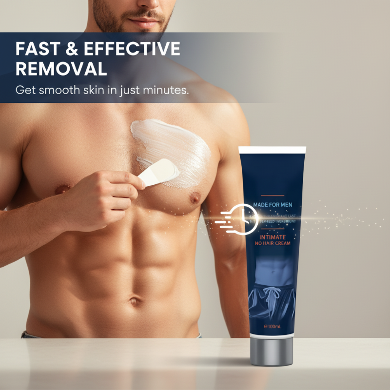 Crema Depilatoria Corpo ad Azione Rapida per Uomo