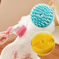 Spazzola per il bagno degli animali con dosatore di sapone