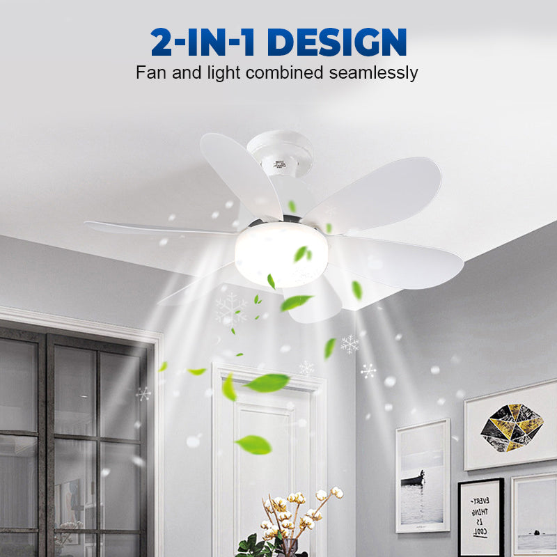 Ventilatore da soffitto 2 in 1 con telecomando e luce a LED